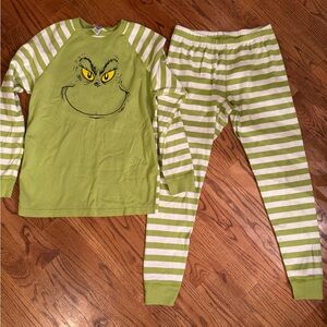 Hannah Andersson Grinch Pajamas Set - Green and White
